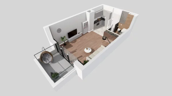 Studio apartment 1 bedroom 34 m² Warsaw, Poland - obrazek 2