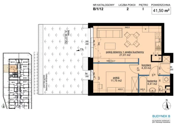 1 bedroom apartment 42 m² Poznan, Poland - obrazek 6