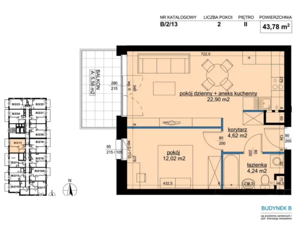 1 bedroom apartment 44 m² Poznan, Poland - obrazek 6