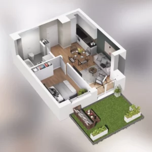 1 bedroom apartment 37 m² Poznan, Poland