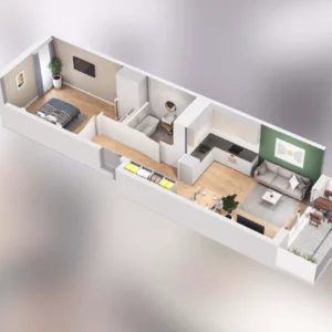 1 bedroom apartment 48 m² Poznan, Poland